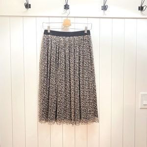 Leopard print midi skirt, S